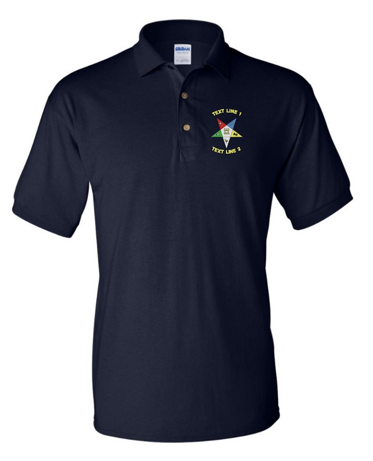 (image for) OES Eastern Star Unisex Polo #797